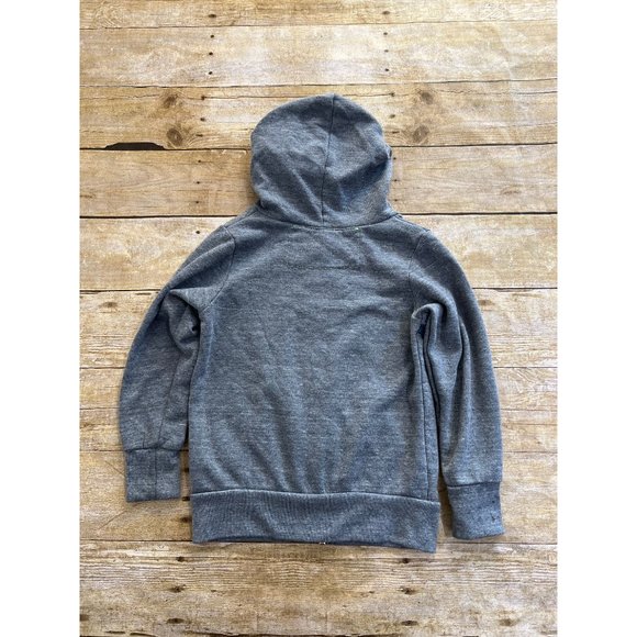Aviator Nation 5 Stripe Hoodie in Heather Grey Blue - Picture 2 of 4
